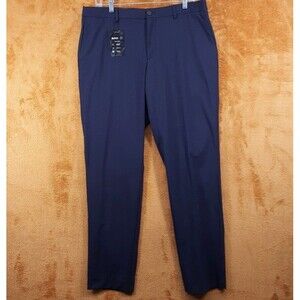 HUGO BOSS Pants Mens Size 36 Navy Tapered Tech Wool Performance GENIUS $248